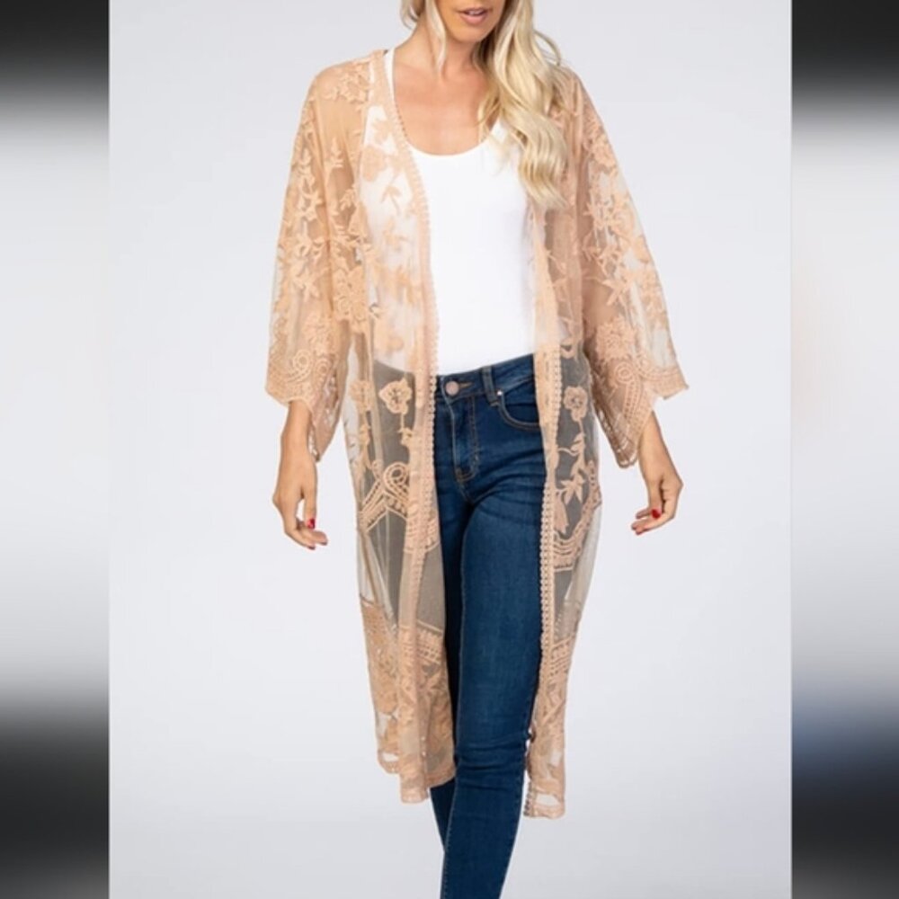 Dreamers Lace Kimono Cardigan